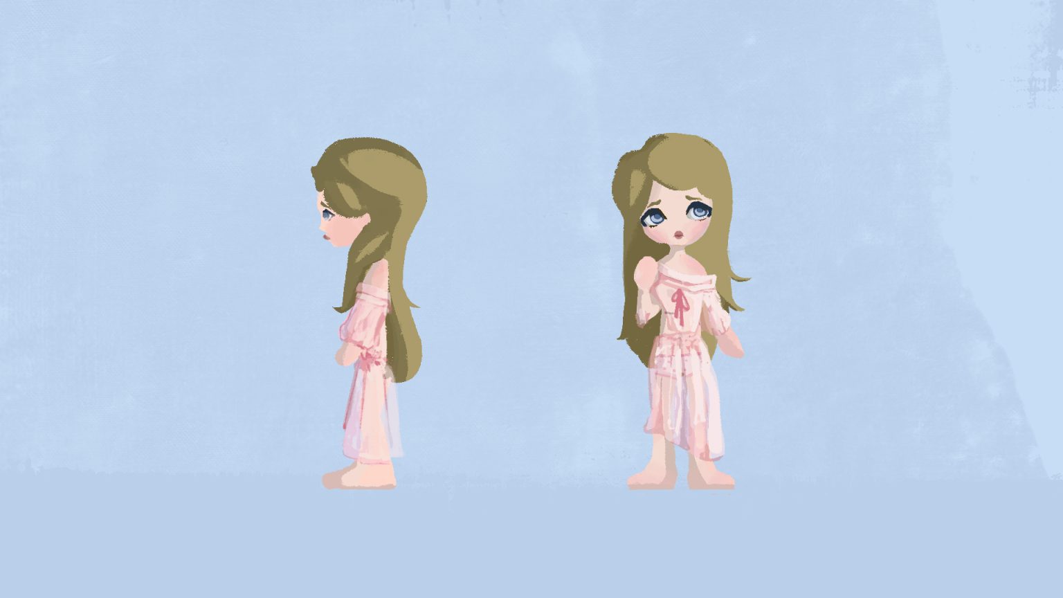 Diseño de personaje-Clara niña